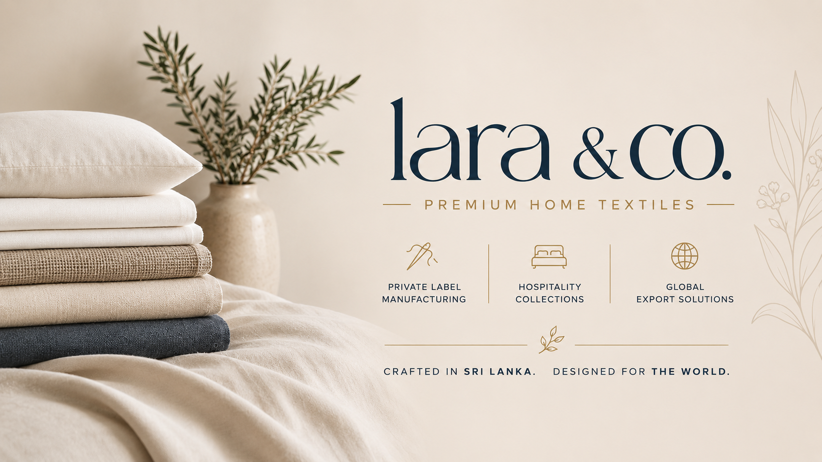 Lara & Co. hospitality textiles