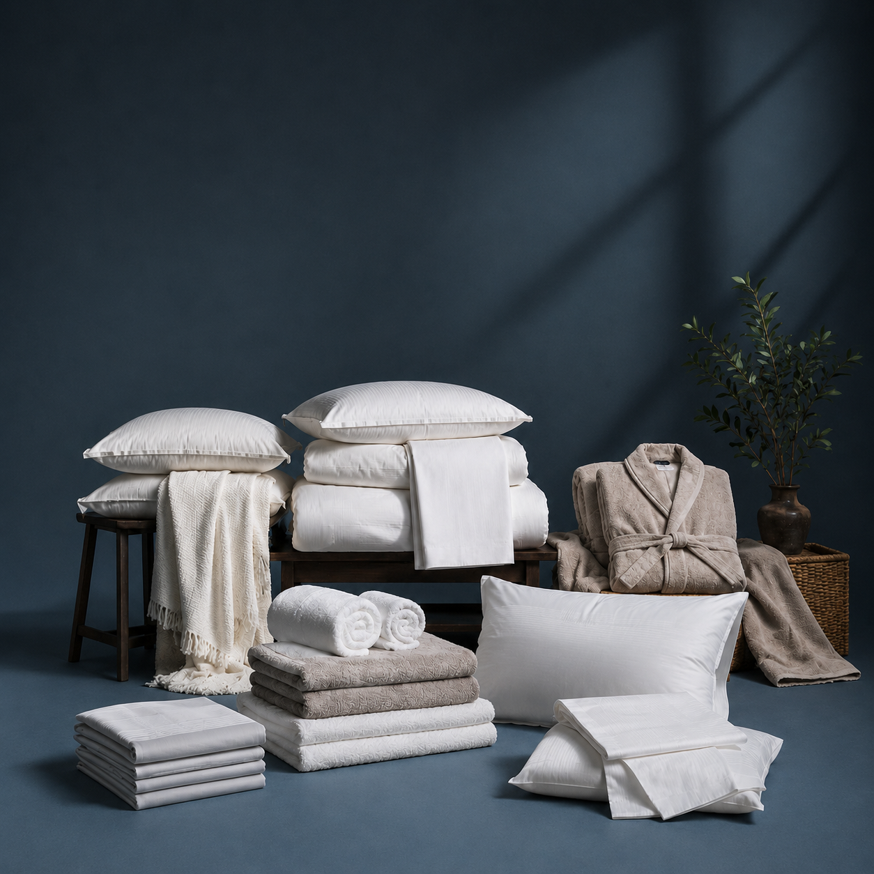 Lara & Co. bed linen styled on location in Sri Lanka